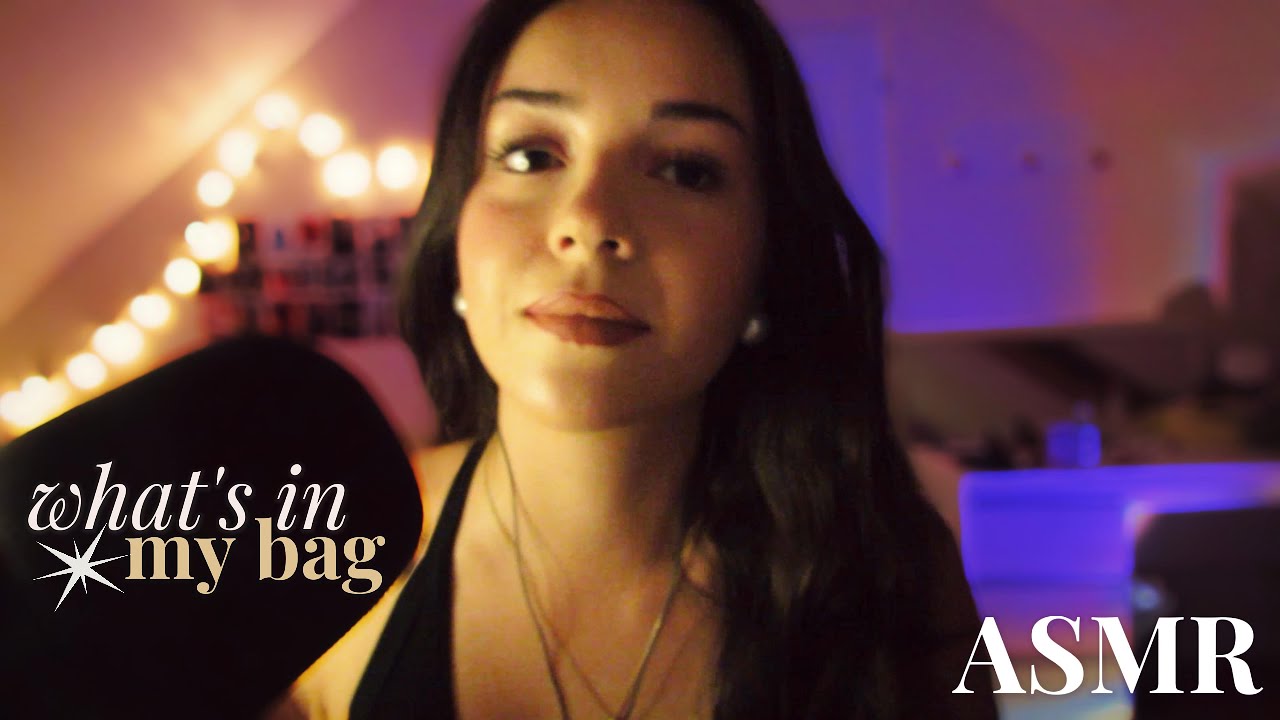ASMR - what's in my bag (triggers, bruits de bouche...)