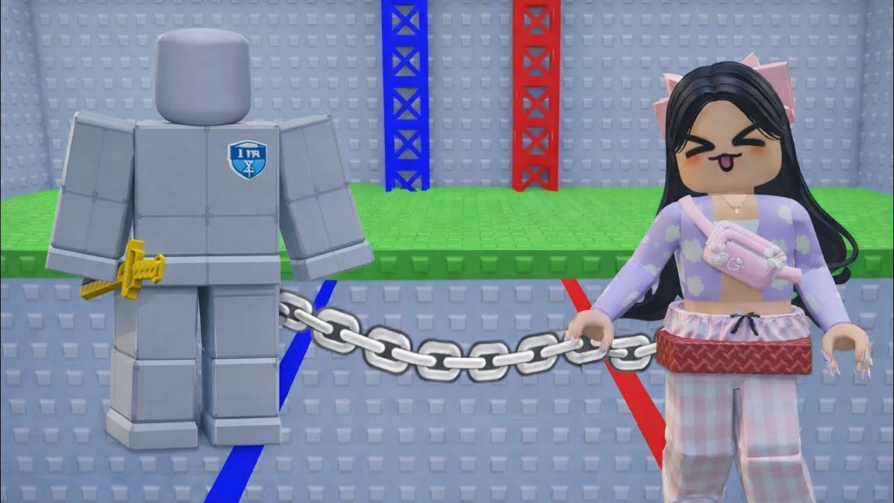 Playing Chained 2 Player Obby with @ChillIcyBlox 