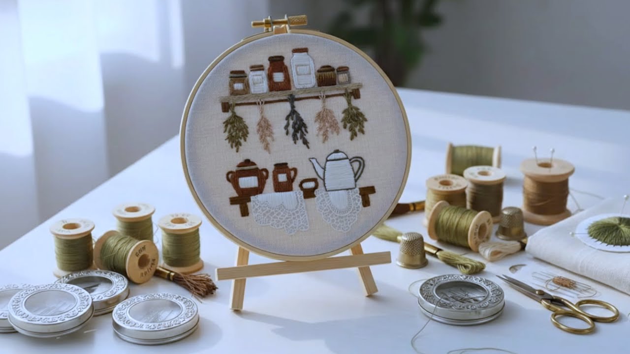 Healing Stitches ✨ Overcome Stress With Every Thread | Relaxing Embroidery Art