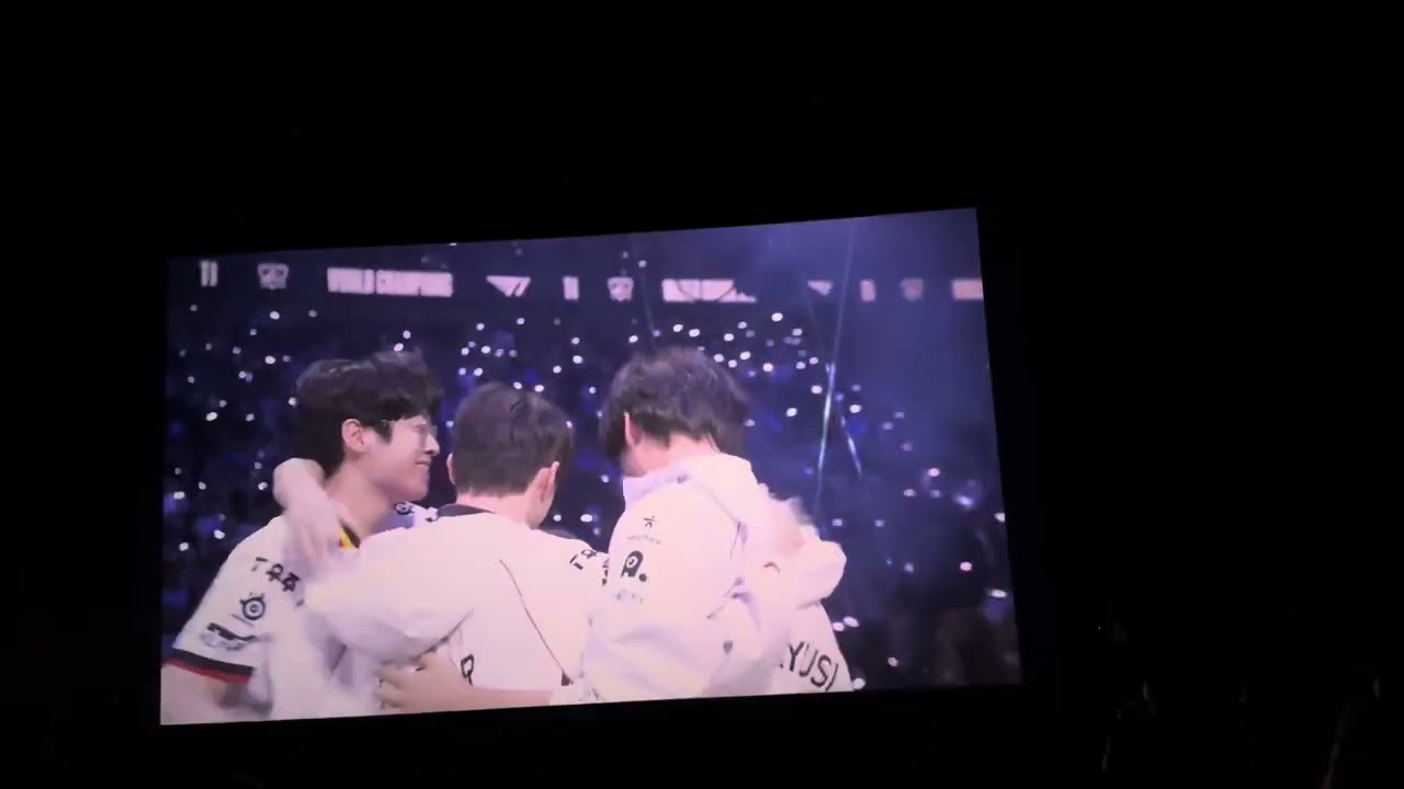 마지막 한타 승리 CGV현장 반응 @V5 @T1 @FAKER @THE GOAT @CGV