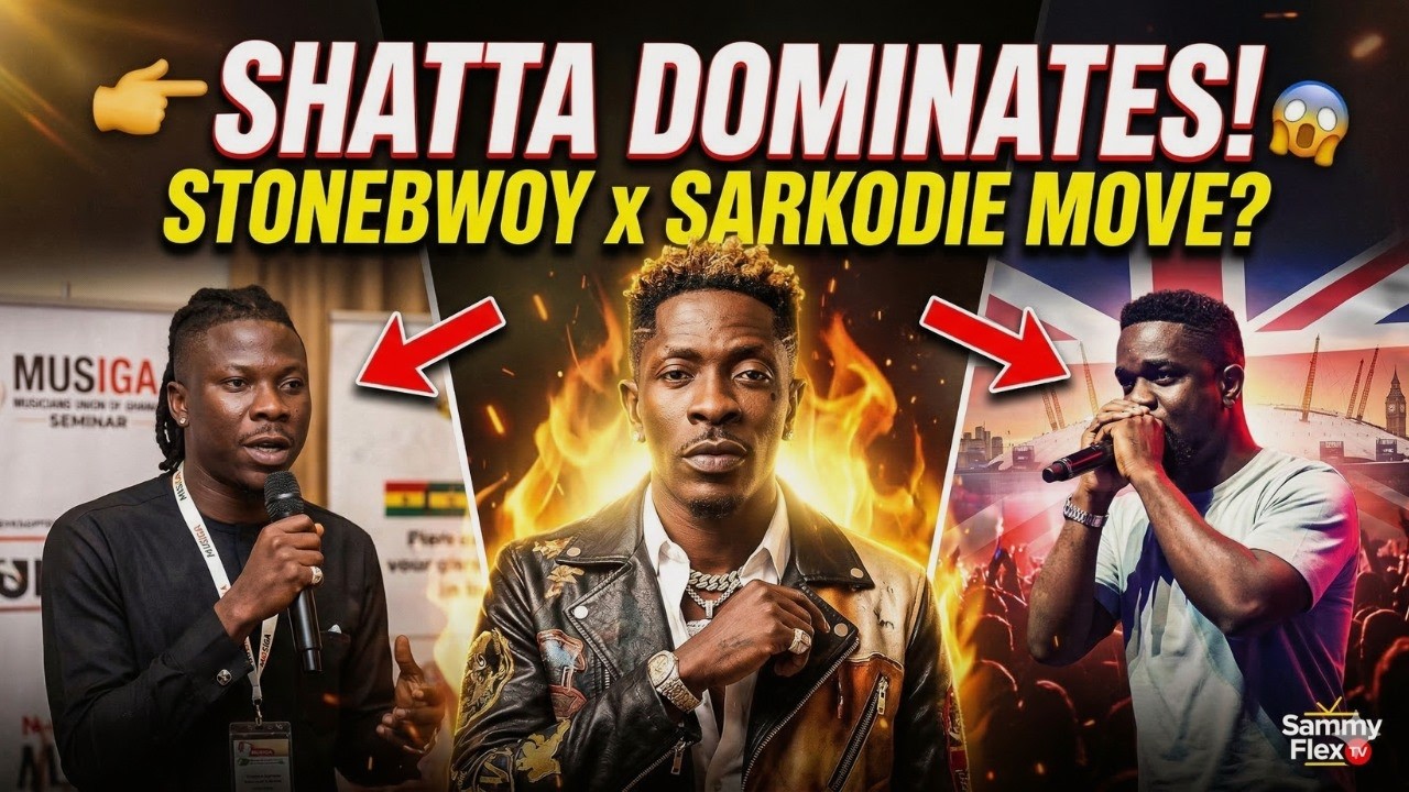 Shatta Wale Holds Gh’s Biggest Collaborations: Stonebwoy at Musiga’s Seminar & Sarkodie’s UK