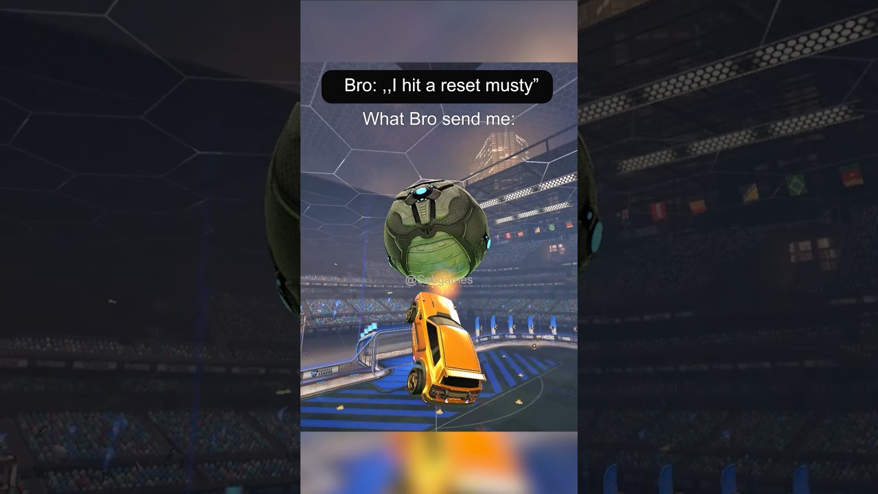 A real flip reset musty 💀🙆‍♂️#rocketleague #fyp #game