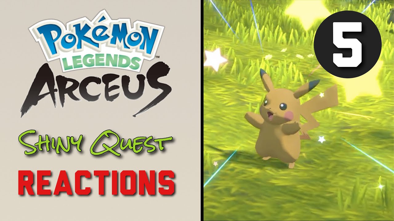 Shiny Pikachu Reaction - Pokemon Legends Arceus Shiny Quest