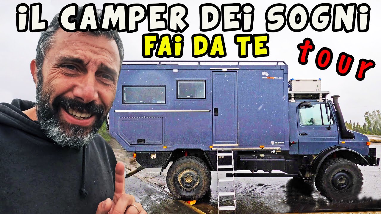 CAMPER 4x4 pronto per L'APOCALISSE 🔥 Tour INTERNI ed ESTERNI 👉 UNIMOG In Alaska