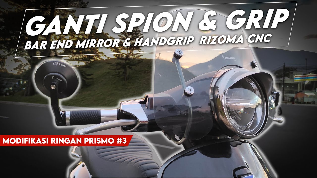 Cara Pasang Handgrip & Spion Bar End Rizoma Vespa Primavera Sprint - Modifikasi Ringan Prismo #3