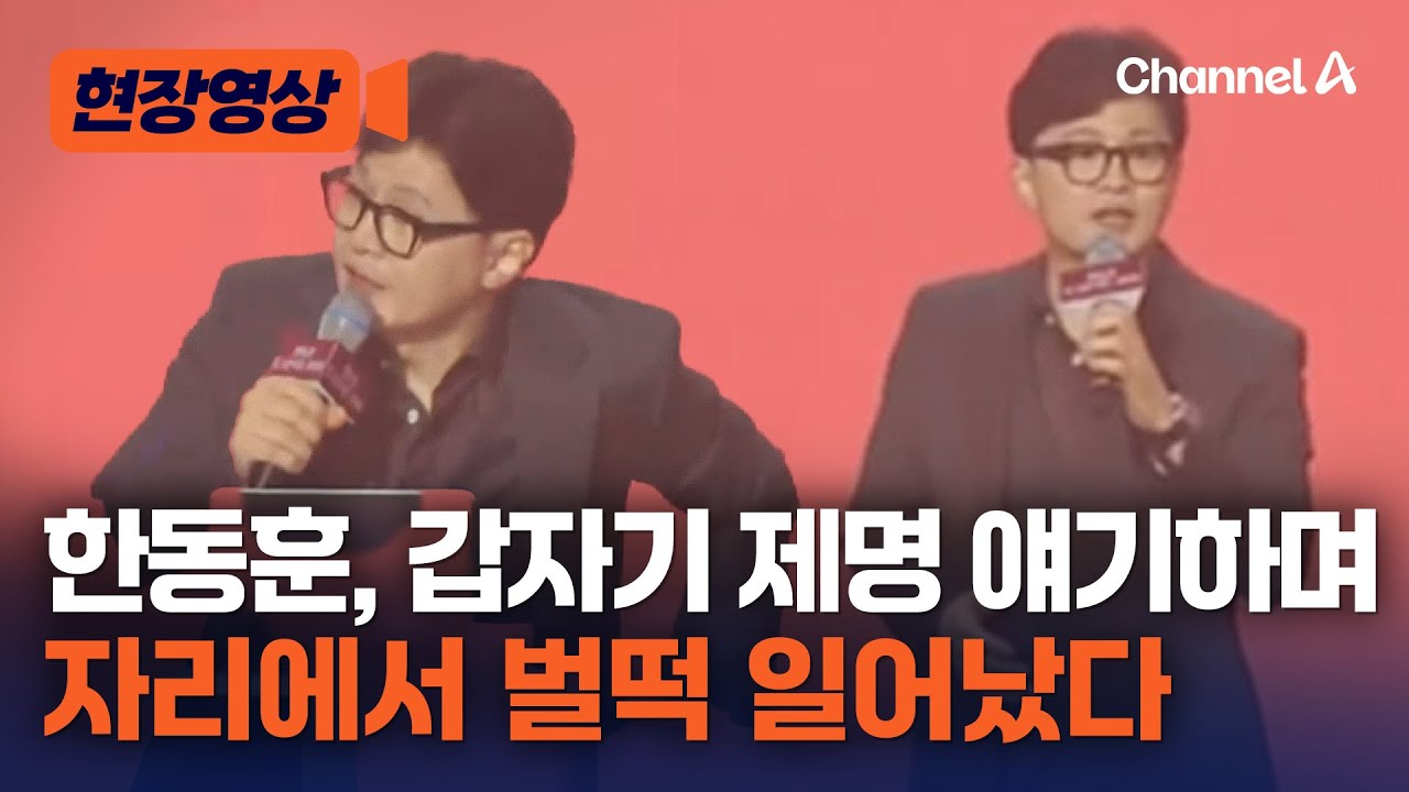 한동훈, '론스타' 얘기하다 제명 언급하며 벌떡 일어났다 [현장영상] / 채널A
