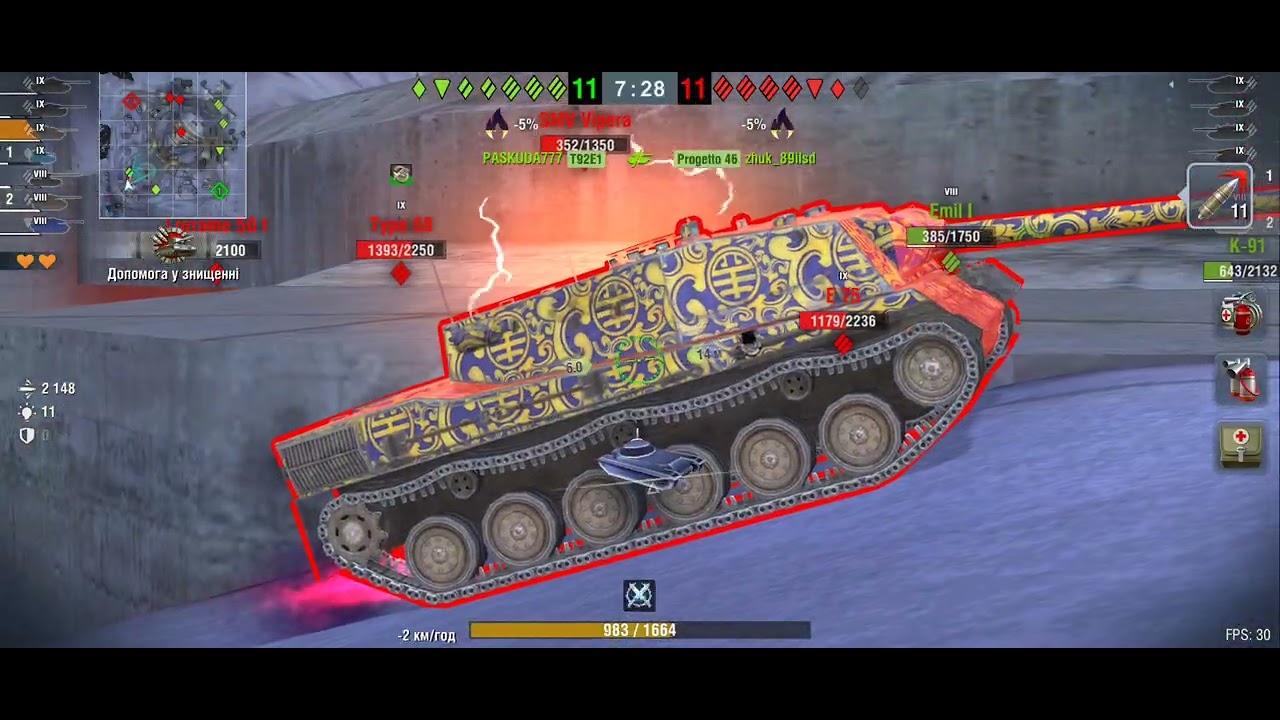 WOT Blitz. Виживання, T-54, win or loose?