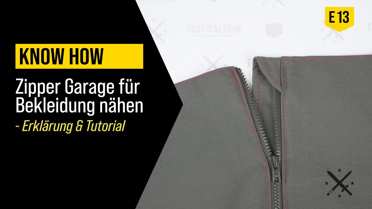 How to make a ZIPPER GARAGE for Clothing - Zipper Garage für Bekleidung nähen
