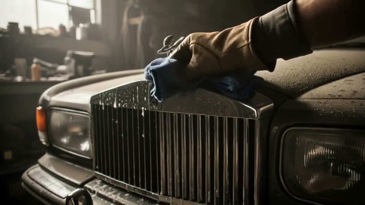 Abandoned 1992 Rolls-Royce Covered in Dust 😱 | Satisfying Wash & Engine Cleaning (POV Mechanic