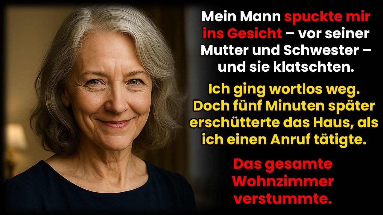 Mein Mann spuckte mir ins Gesicht – vor seiner Mutter und Schwester. Sie klatschten. Ich ging...