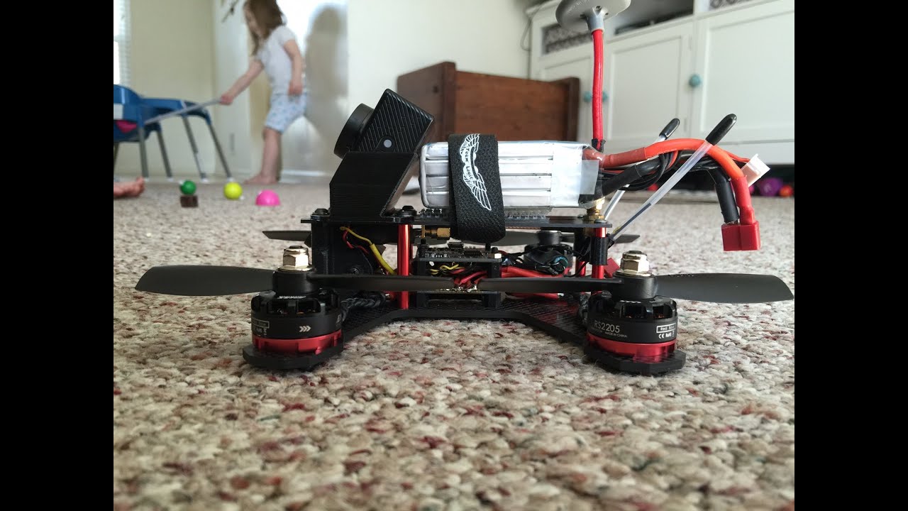 First flight with RS2205 2600KV motors on 4