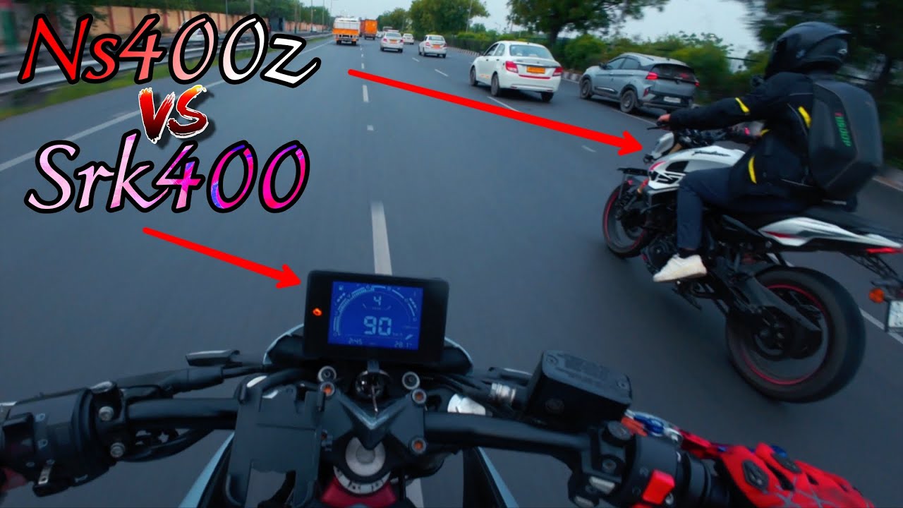 SRK 400 VS Bajaj NS400 – Sunday Ride & Quick Face-Off! 🏍️🔥 | Which Bike Wins?