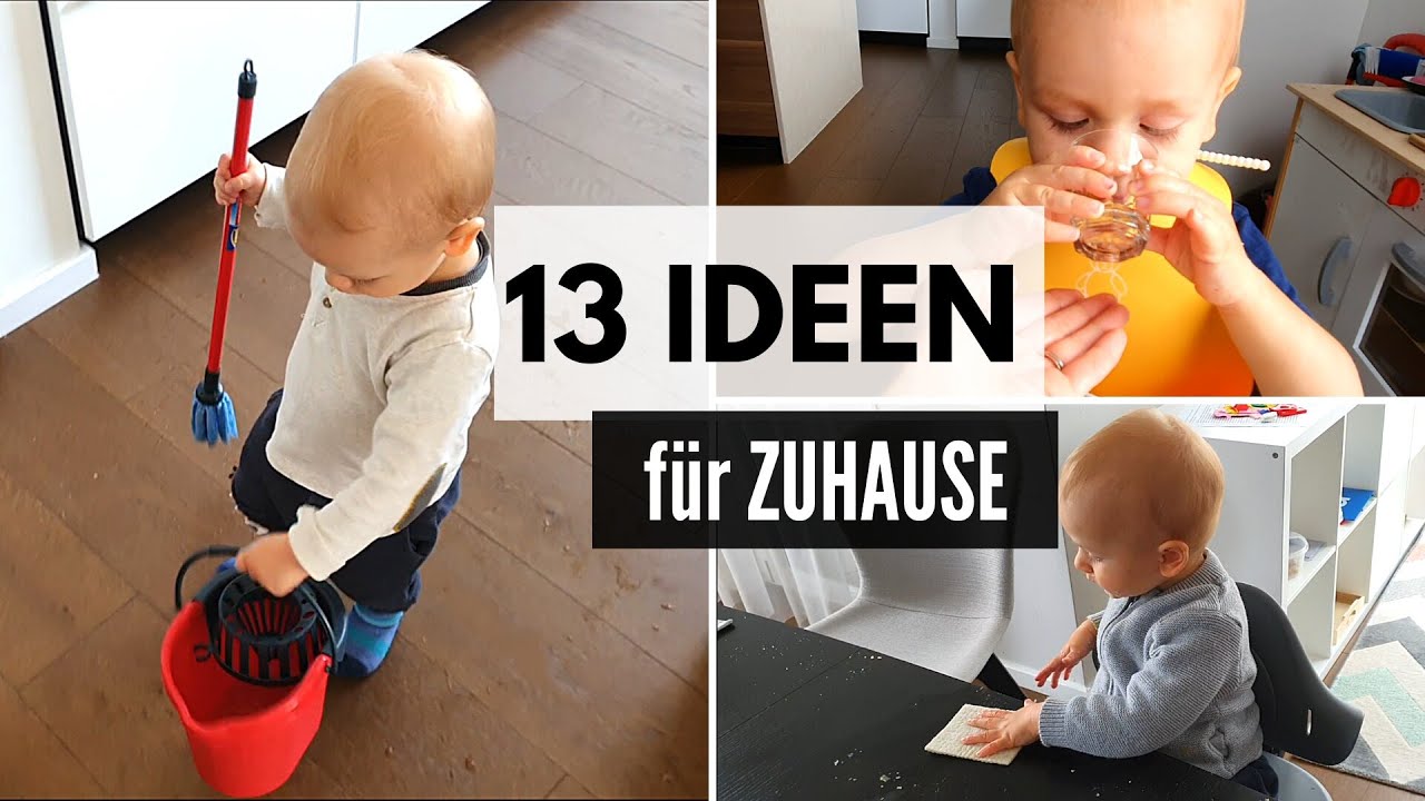 KLEINKIND BESCHÄFTIGEN ohne SPIELZEUG möglich? | 12-18 M.| MONTESSORI ÜBUNGEN des PRAKTISCHEN LEBENS