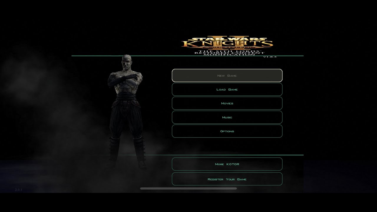 How to install the restored content mod for KOTOR II on an iOS device