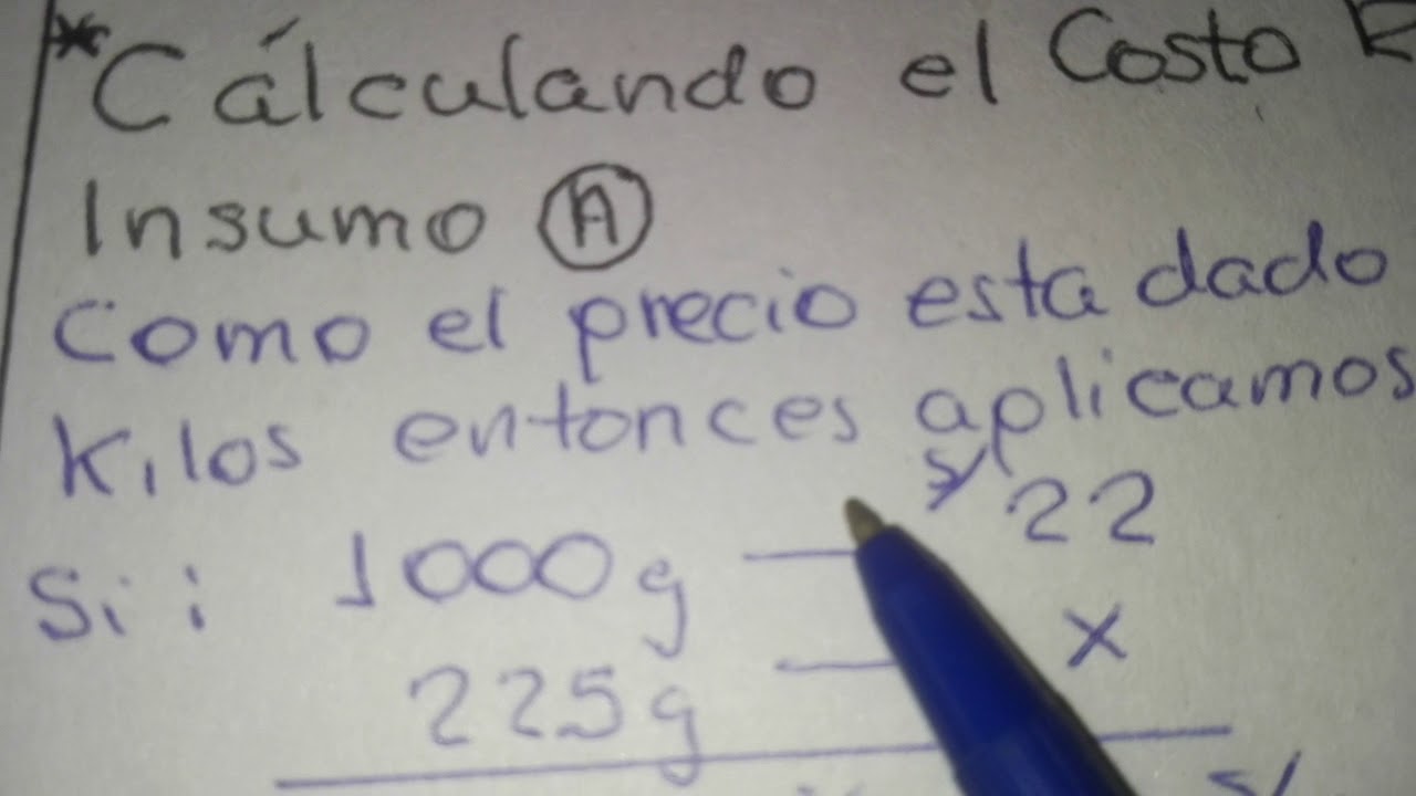 COSTEO CON MERMA PARTE  1