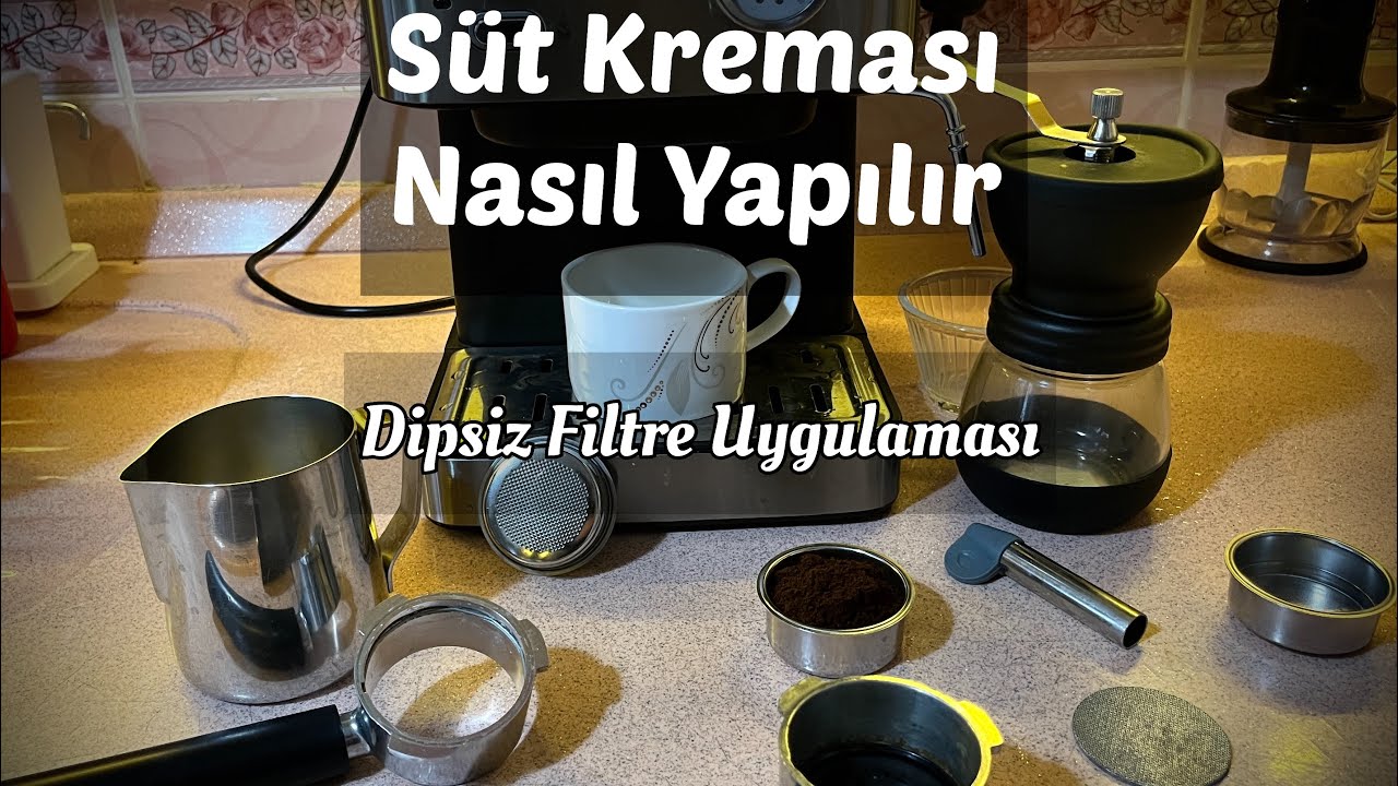 Robo Espresso Makinesi Süt Kreması Nasıl Yapılır - Dipsiz Portafiltre - Süt Nasıl Köpürtülür