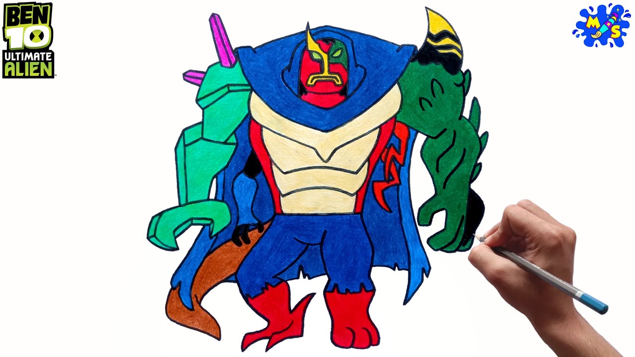 Ben 10 drawing || How to draw Ultimate Kevin easy Step by Step