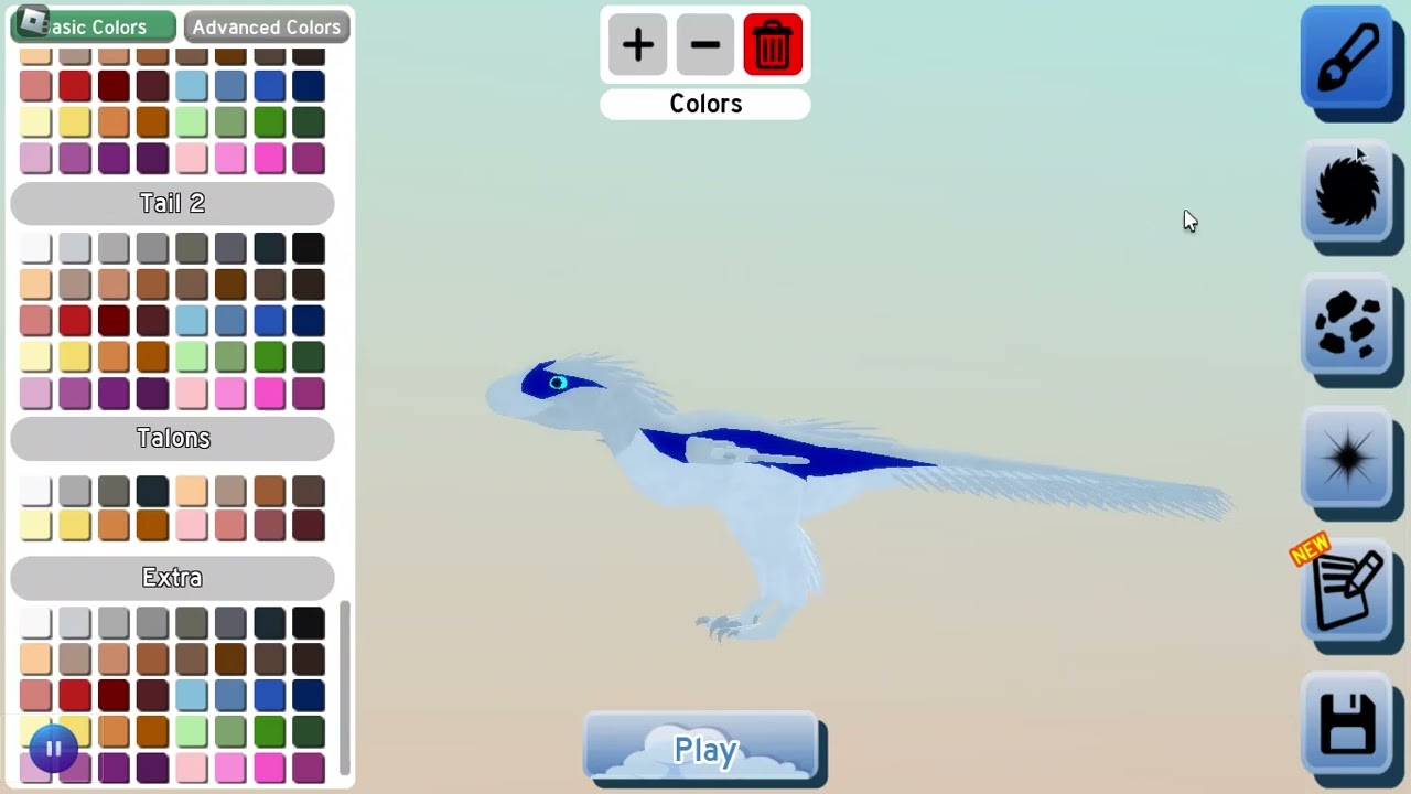 How To make Blue From Jurrasic In Feather Family!
