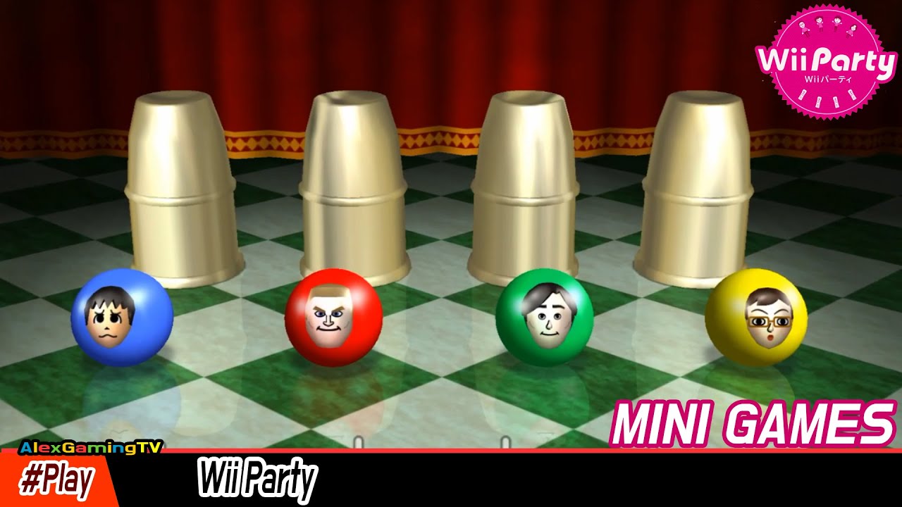 Wii Party - Battle of Mini Games ( Master Mode ) Player Shinta vs Tyrone vs Takumi vs Asami  [1080P]