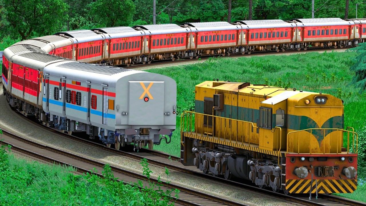 WDS6AD SHUNT LHB EXPRESS TRAIN | BUMPY RAILROAD | Train Simulator | Railwork | NTG GAMING