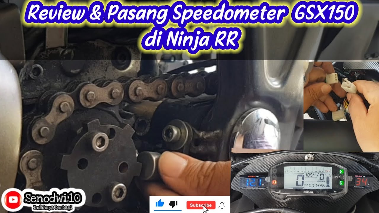 Review & Pasang Speedometer GSX di Ninja RR || #dolananmotor