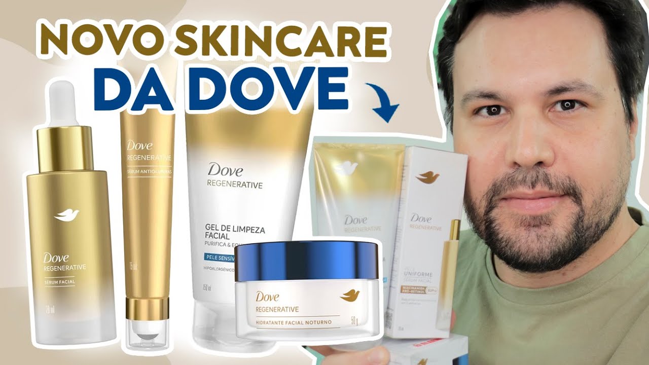 NOVA LINHA DOVE Regenerative Pele Uniforme Sérum Olhos Creme e Gel de Limpeza Facial Skincare Serum