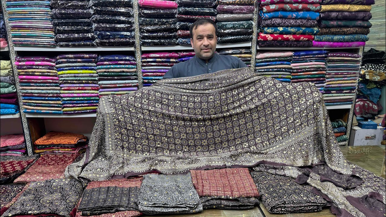 Sale🚨25,000 ajrak loaded mukesh shirt duppata lmited stock available for order whtsp☎️03222474777☎️ 