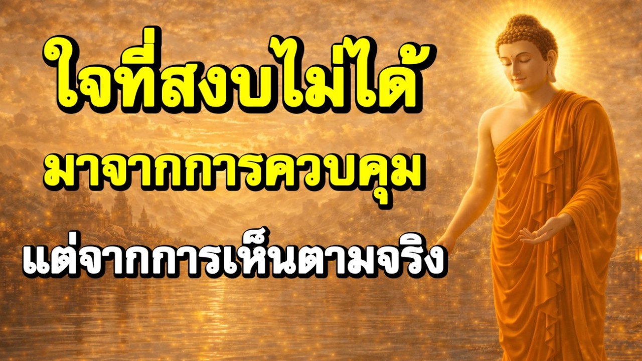 ใจที่สงบ ไม่ได้มาจากการควบคุม แต่จากการเห็นตามจริง | ฟังธรรมก่อนนอน | Ep.66