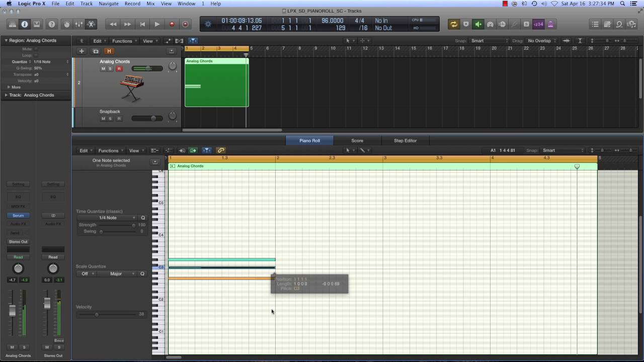 Logic Pro - Piano Roll Shortcuts and Key Commands