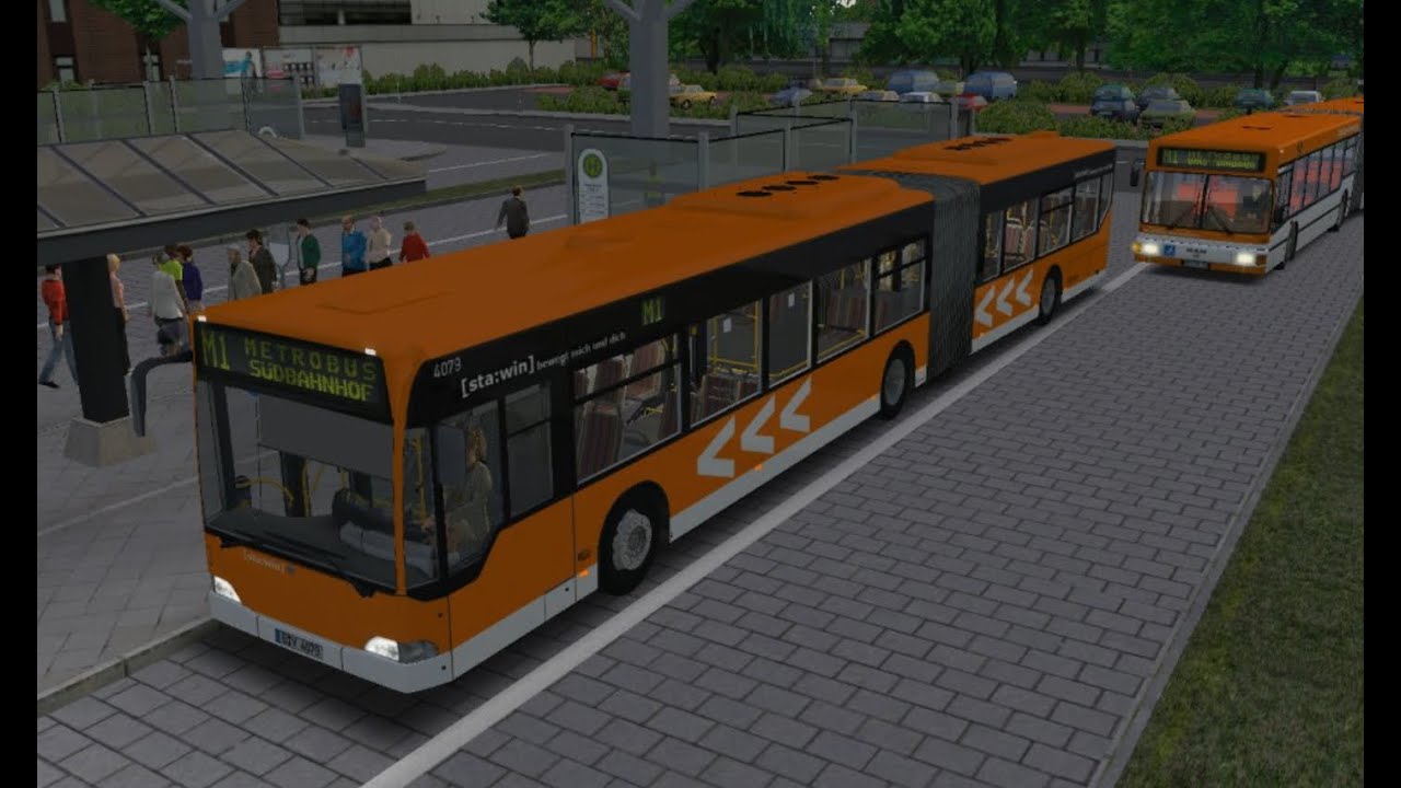 OMSI 2. Map Winsenburg, Route M1, Mercedes-Benz O530 Citaro G. Part 2