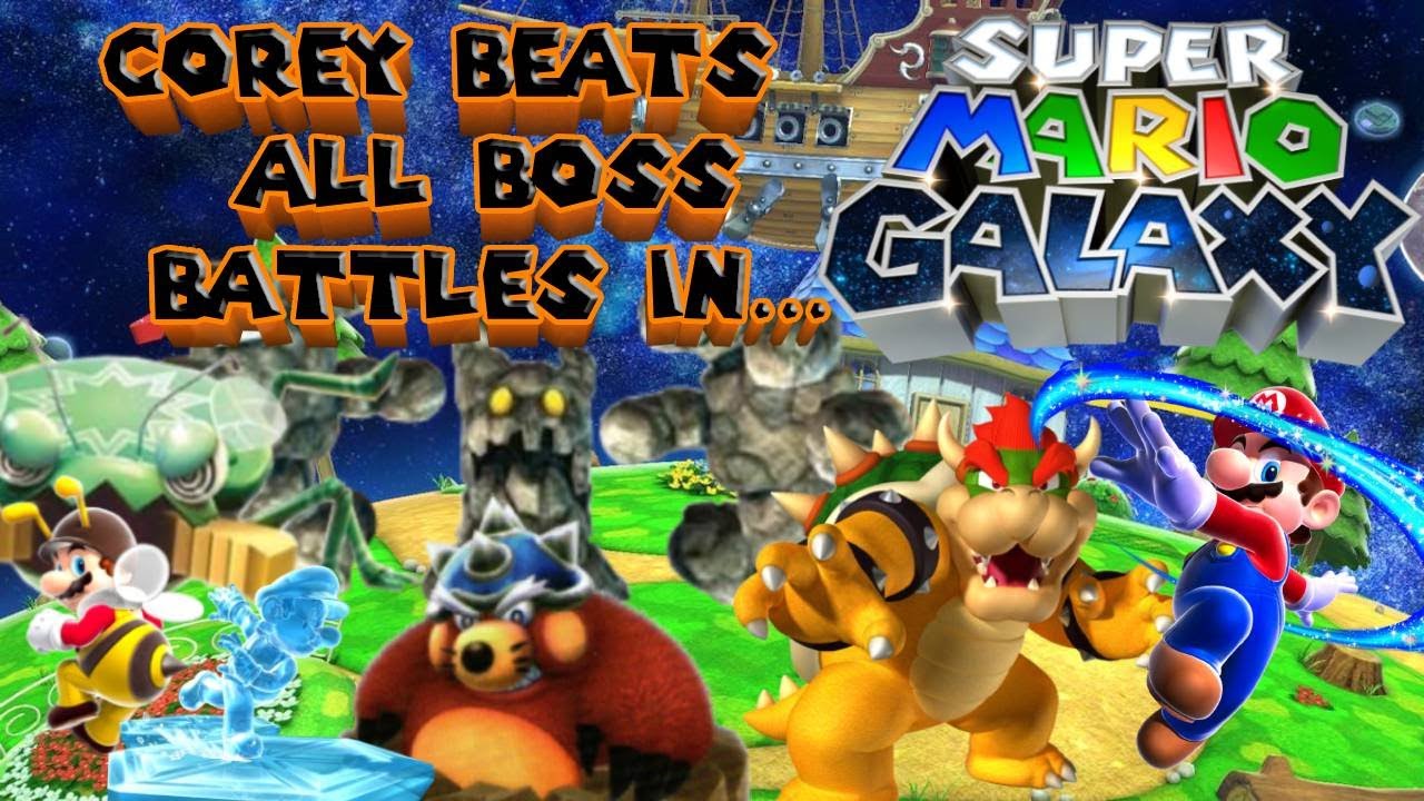 Corey Beats All Bosses In Super Mario Galaxy (All Parts)