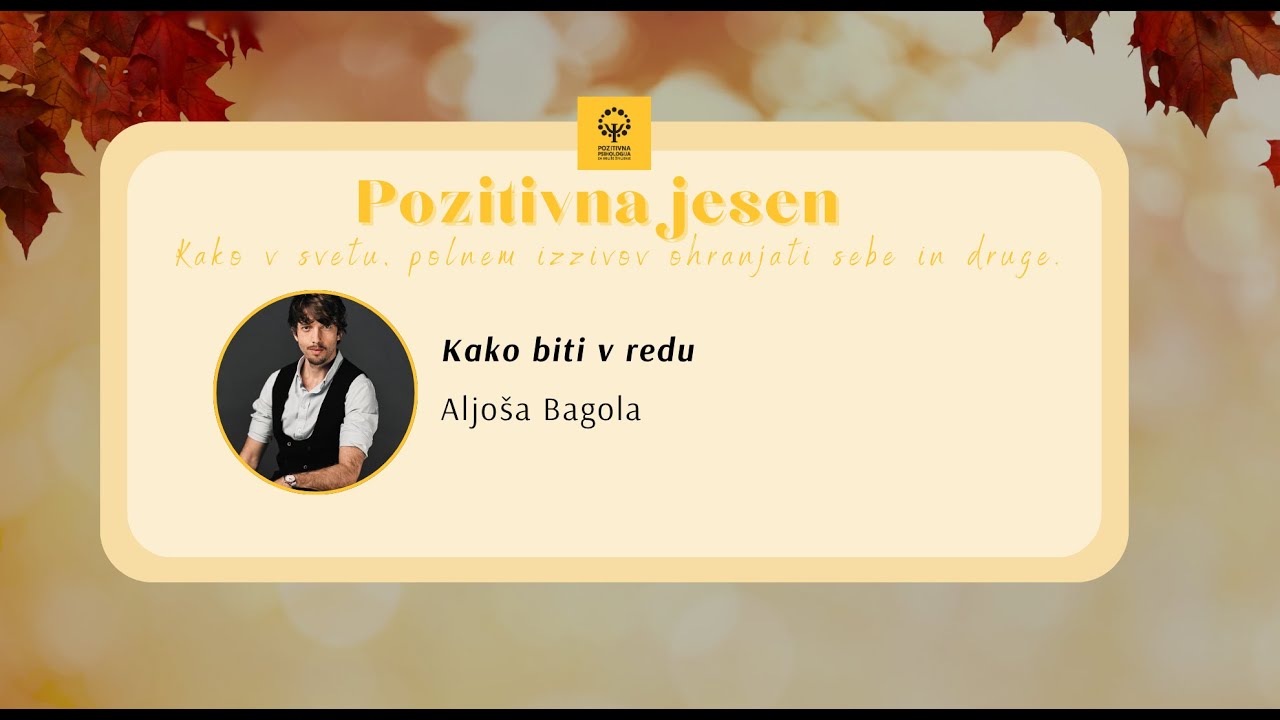 Kako biti v redu, Aljoša Bagola