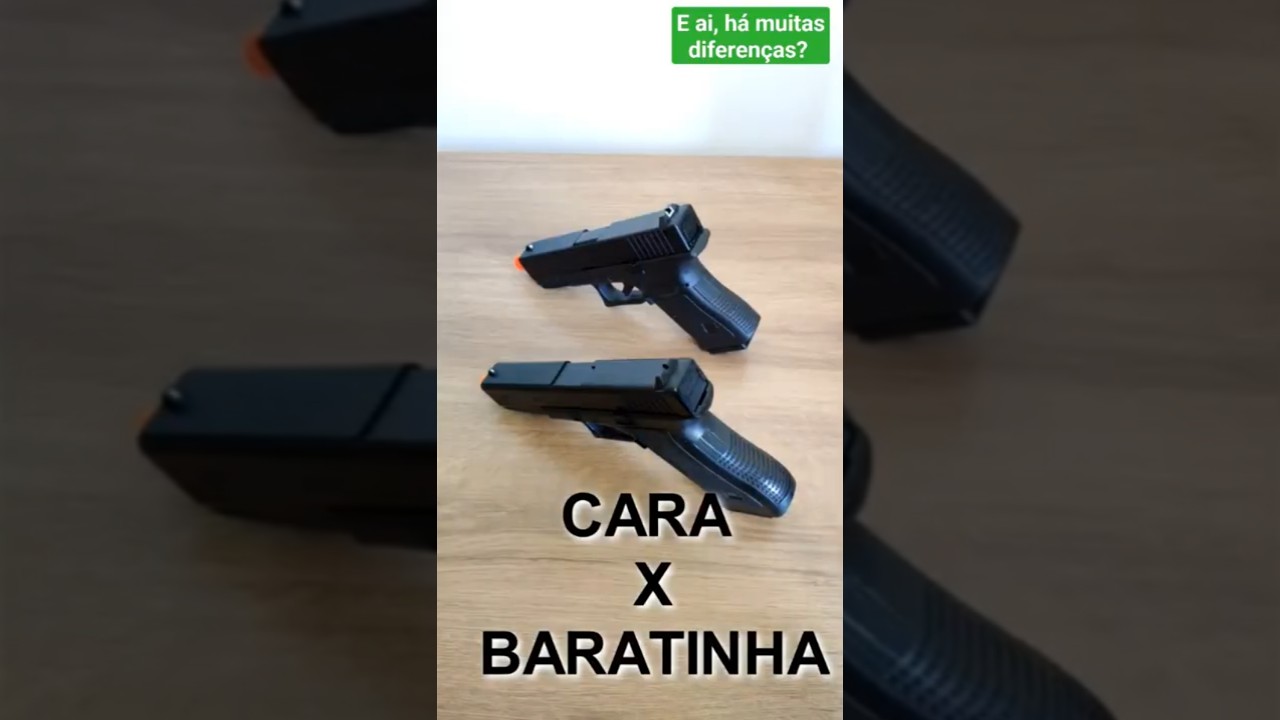 Existem muitas diferen&ccedil;as entre uma Airsoft CARA X BARATA?