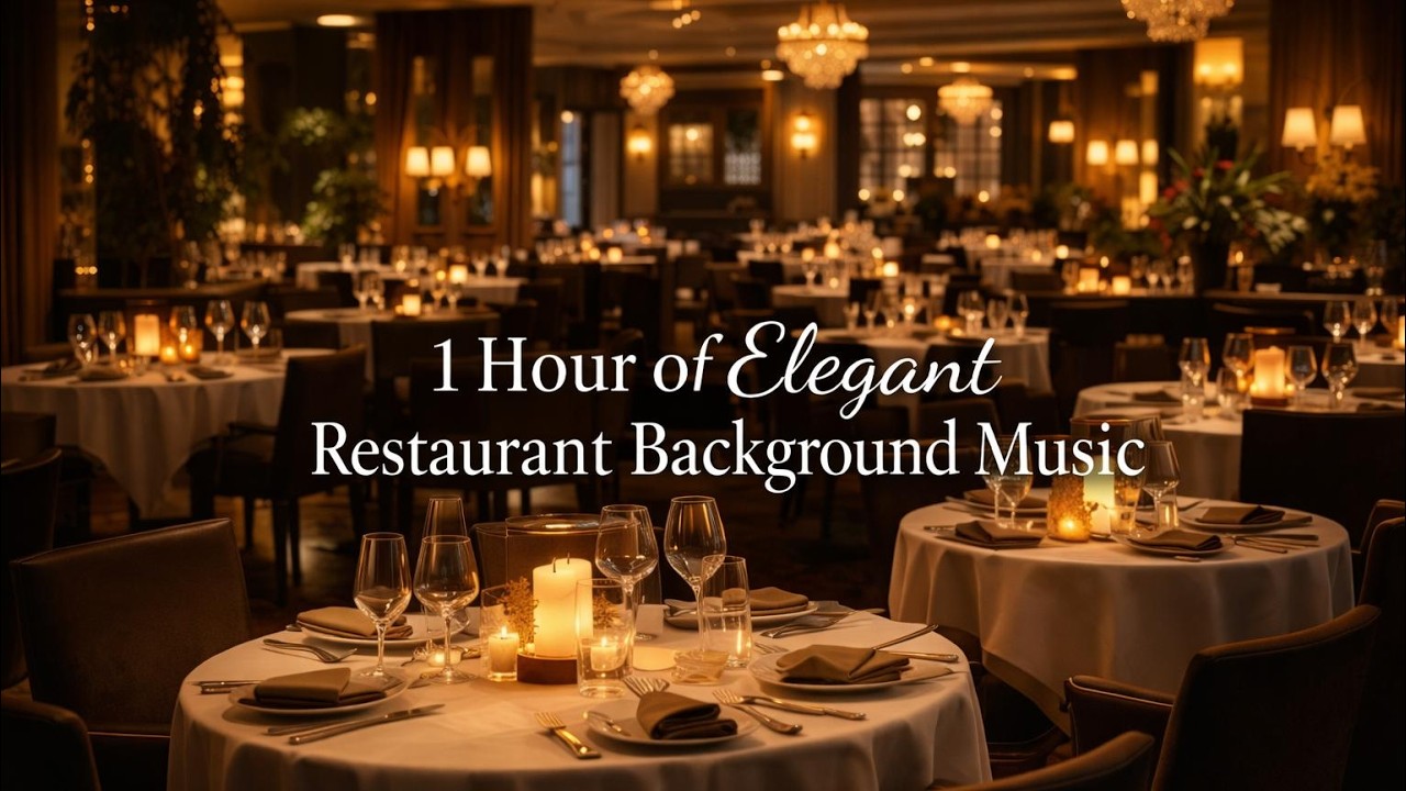 Luxury Restaurant Background Music &ndash; 1 Hour of Elegant Dining Ambience | Fine Dining Atmosphere