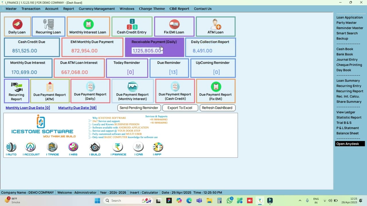 Daily Finance Software | Weekly Collection | Money Lending Software | Microfinance Software