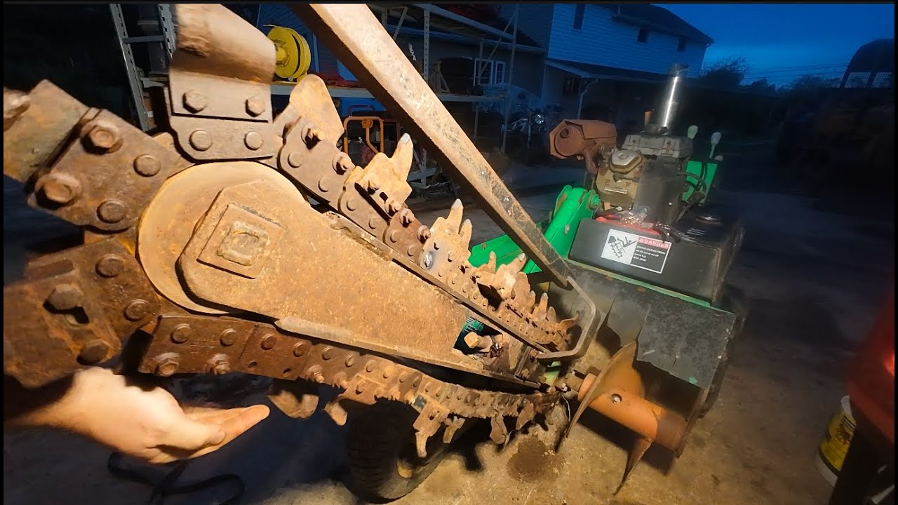 Ditch Witch 1820 Carbide Chain Swap. 6