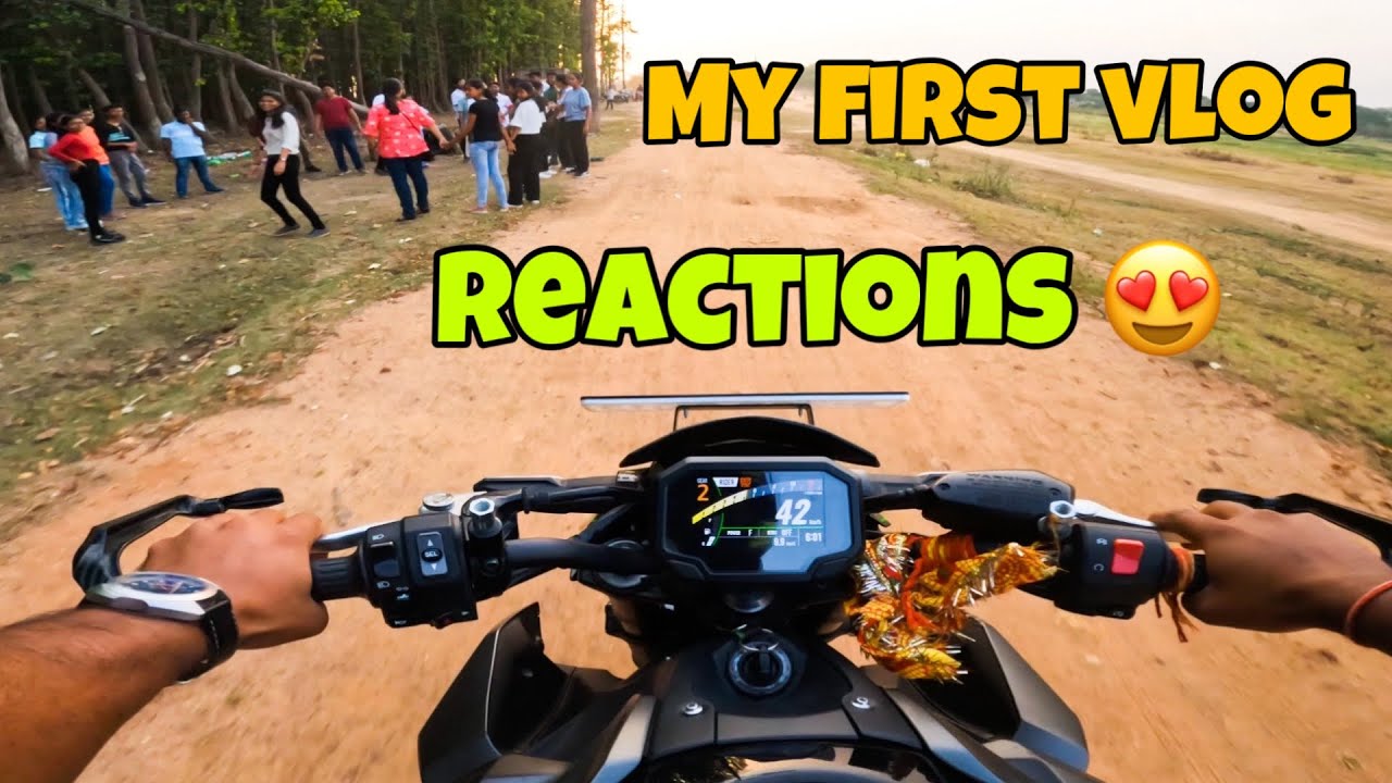 My First Vlog 😍 /// Z900 pe itna reaction milega socha nahi tha !!!