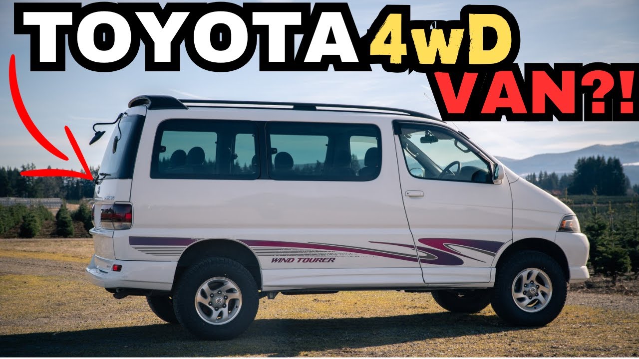 THIS Toyota 4WD Van is the perfect utility vehicle?! 1998 Toyota Hiace Regius Wind Tourer POV Drive