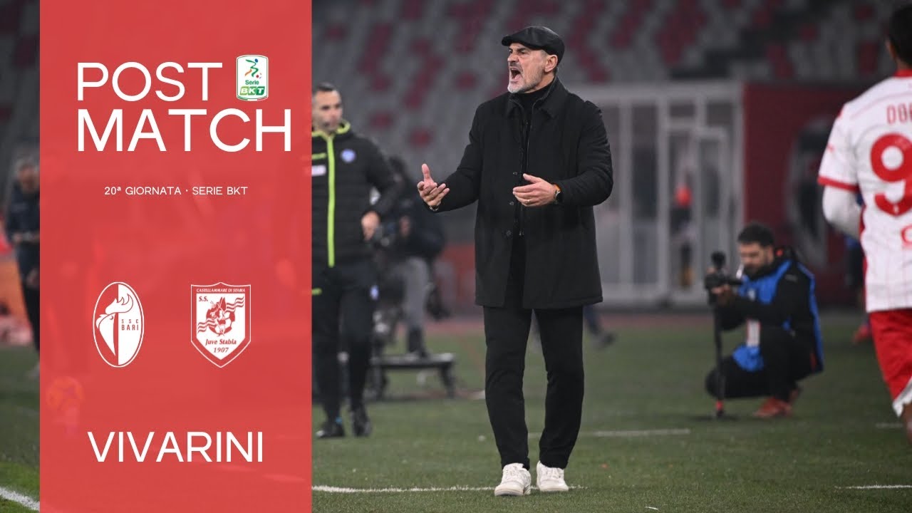 ⚪🔴🎤  Bari-Juve Stabia | 20&ordf; giornata Serie BKT 2025/26 | Post Match di Vincenzo Vivarini