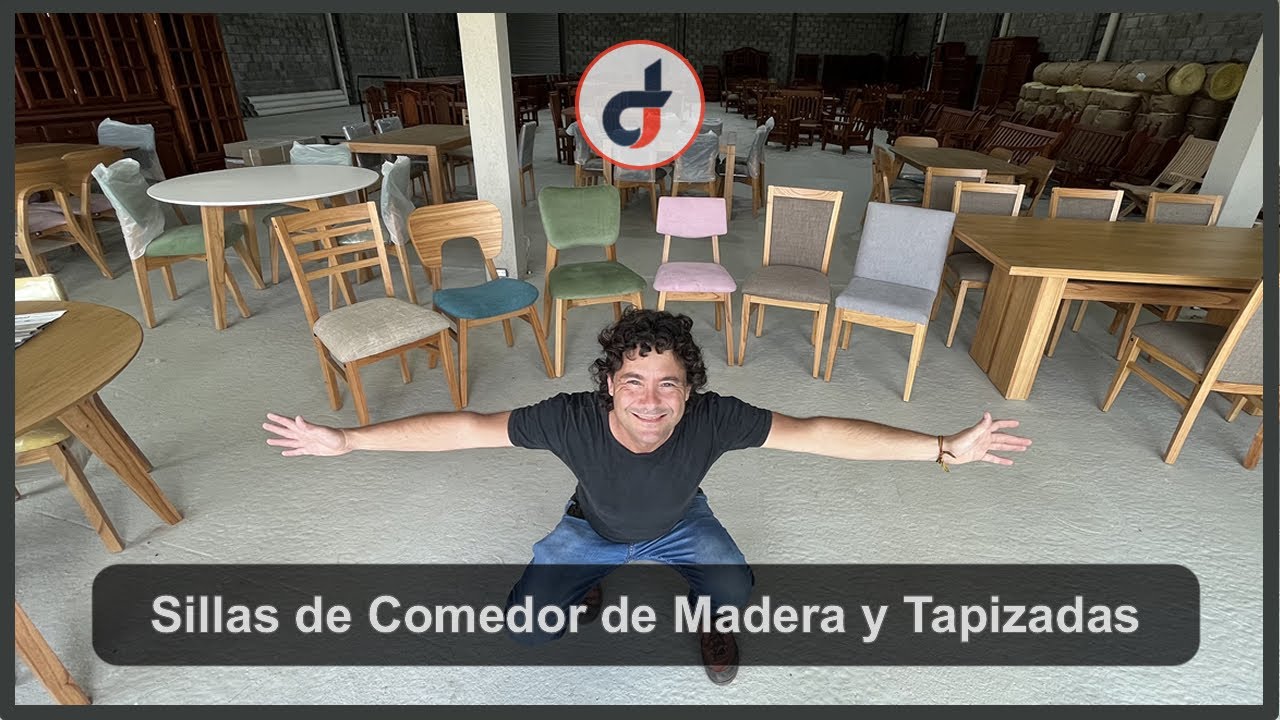 Sillas de Comedor de Madera y Tapizadas