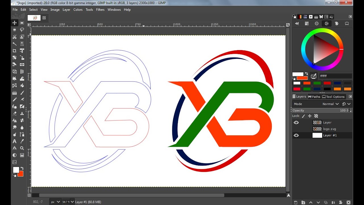 How to Edit SVG Vector in GIMP