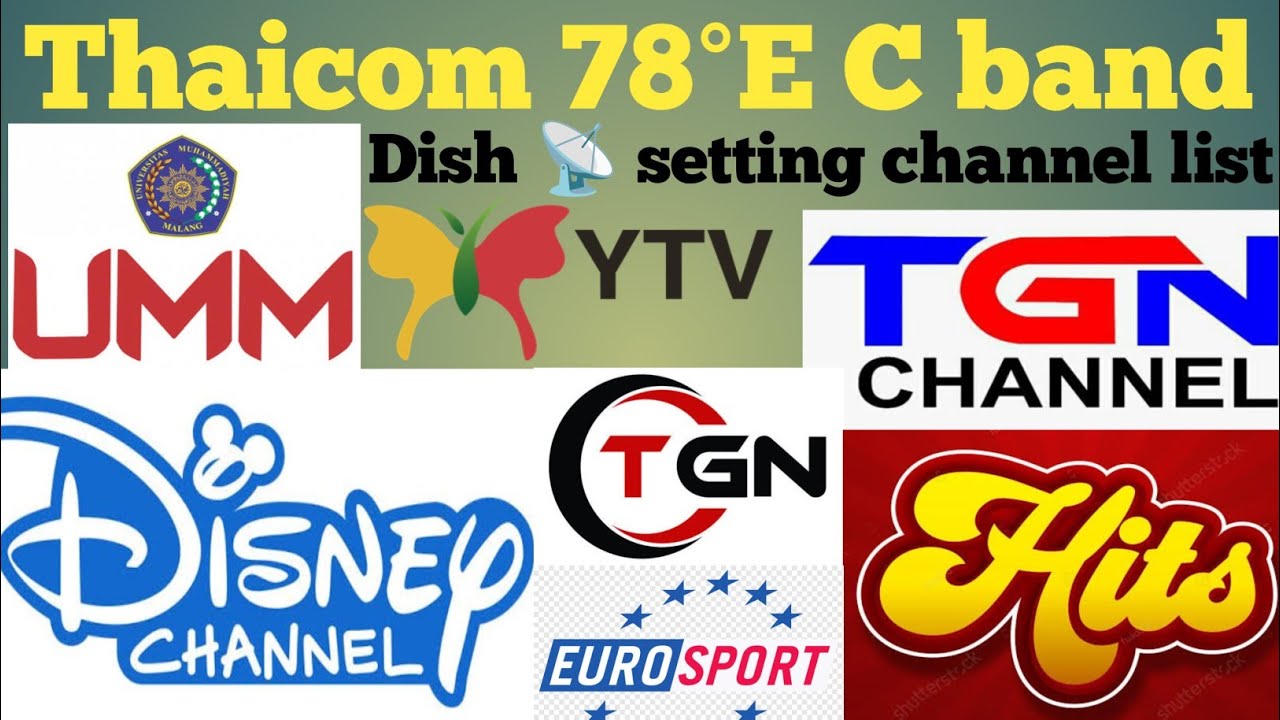 Thaicom 78°East C band dish 📡 setting|| all channel list|| 6 feet dish antenna 📶