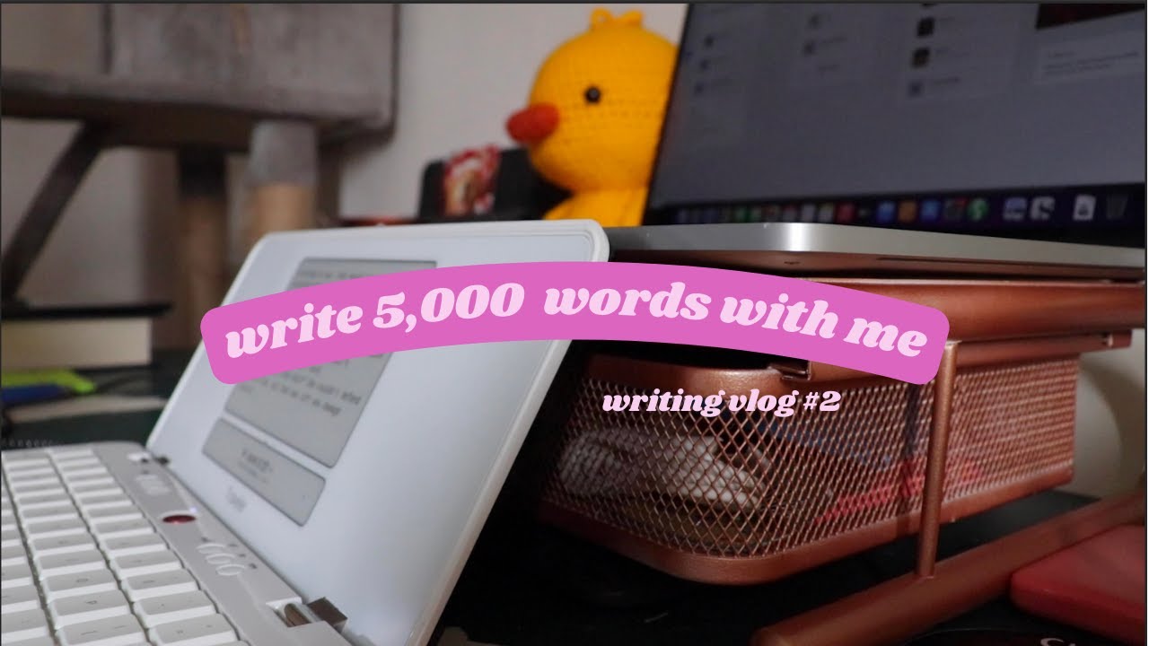 writing 5,000 words in one day // writing vlog #2