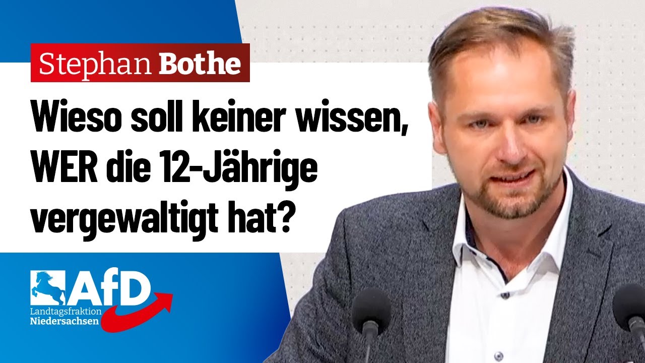 Warum verschweigen Sie die Herkunft des Täters? – Stephan Bothe (AfD)