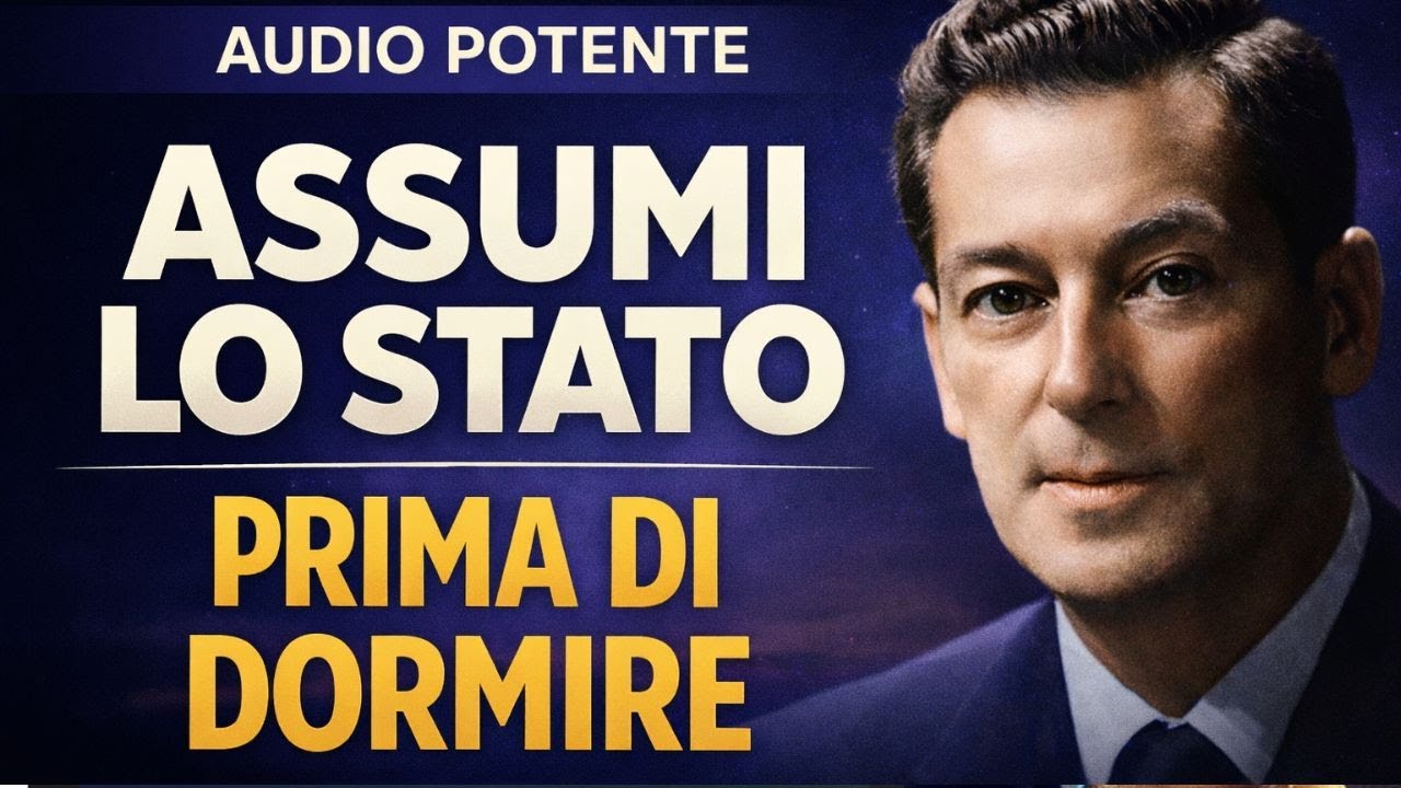 🎧 AUDIO POTENTE  NEVILLE GODDARD – ASSUMI QUESTO STATO PRIMA DI DORMIRE E LASCIA CHE DIVENTI REALE