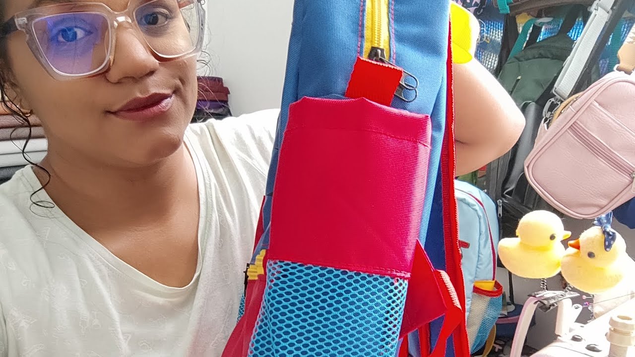 paso a paso de como hacer bolsillos con malla deportiva para tus morrales, bolsos y mochilas. 