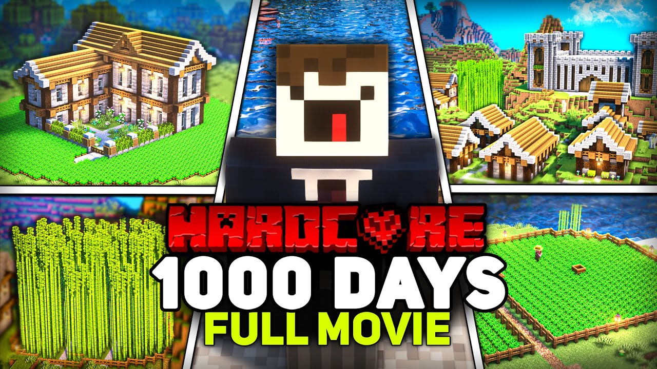 I Survived 1000 Days of Hardcore Minecraft [FULL MOVIE]
