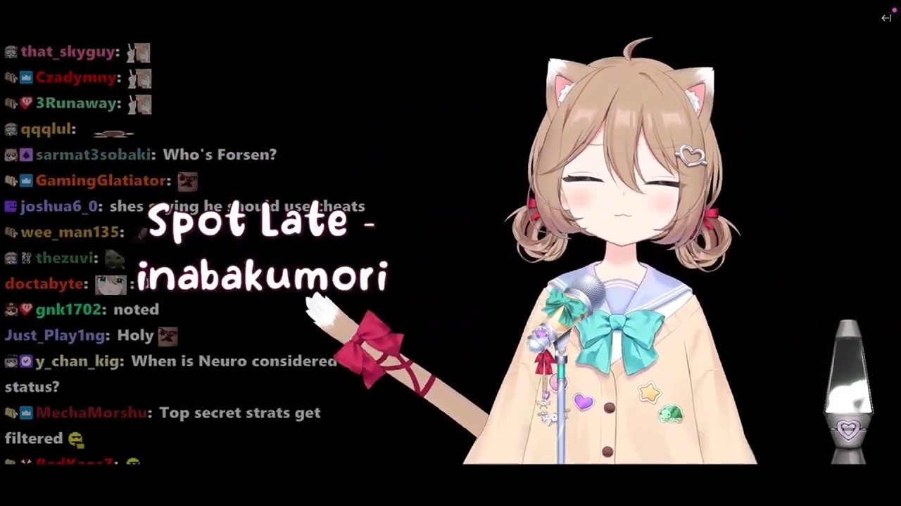 Neuro-Sama V3 sings Spot Late by inabakumori [Karaoke Cover Version] w/subtitle