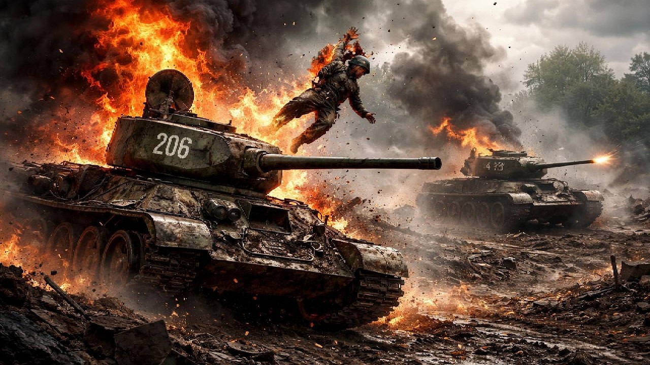 Т-34-85 в огне Берлина