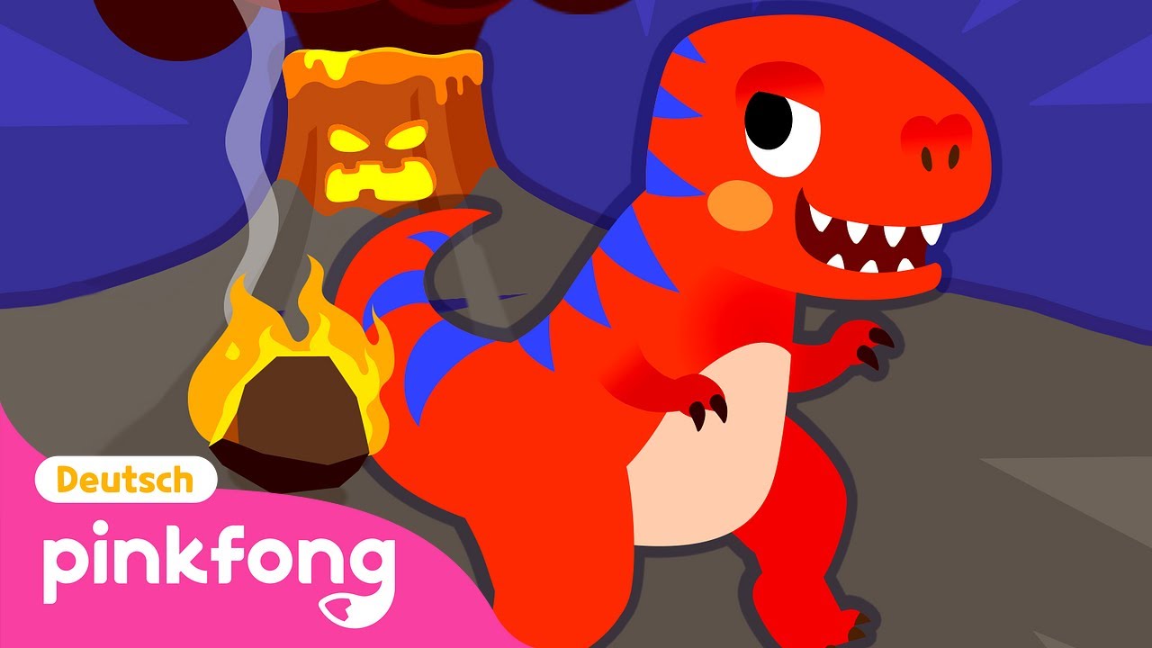 Der Vulkan bricht aus | Dinolied | Baby Shark Deutsch | Pinkfong, Baby Hai! Kinderlieder